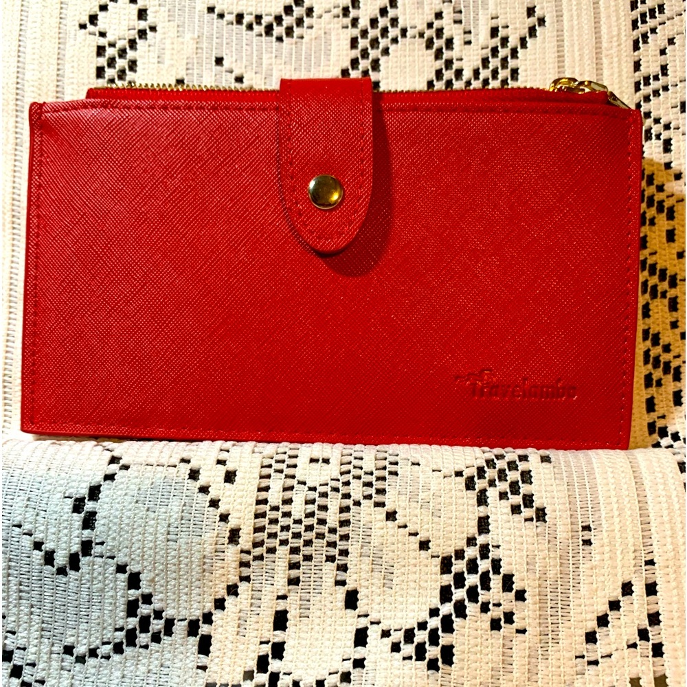 Travelambo Womens Wallet RFID Blocking Bifold Multi Card Case w/ zipper pockets